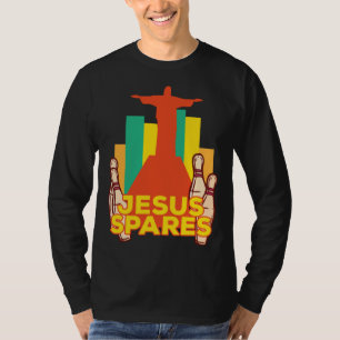 Jesus Spares Bowling Team Christian T-Shirt