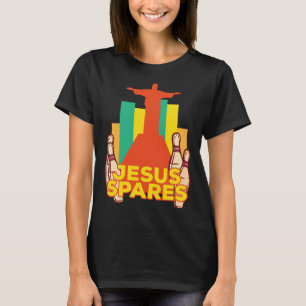 Jesus Spares Bowling Team Christian T-Shirt