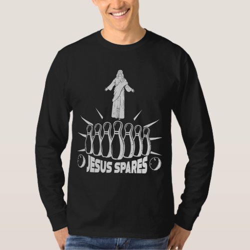 Jesus Spares Funny Christian Humor Bowling Lovers T_Shirt