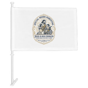 Jesus Special Needs Parenting Shirt Faith Based De Car Flag