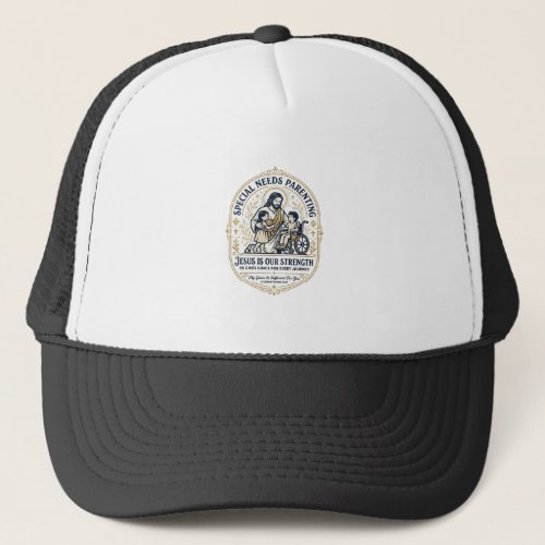 Jesus Special Needs Parenting Shirt Faith Based De Trucker Hat
