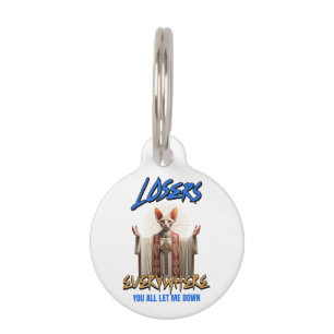 Jesus Sphynx Cat Funny Meme Pet ID Tag