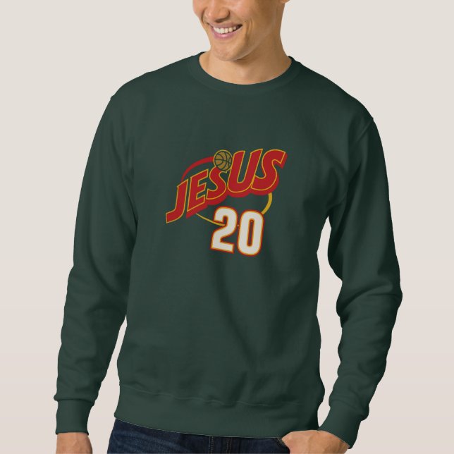 JESUS - Sports 20 - Christian Sweatshirt (Front)