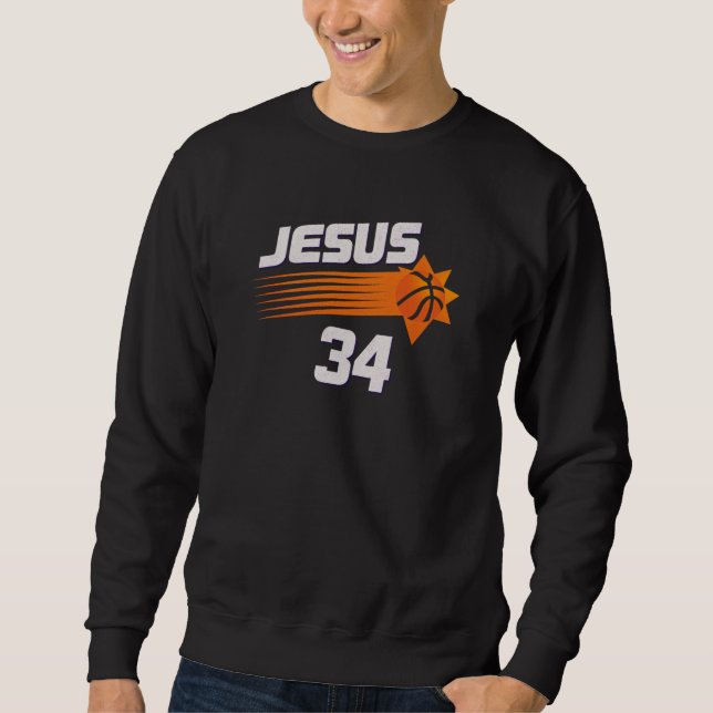 Jesus - Sports 34 - Christian Sweatshirt (Front)