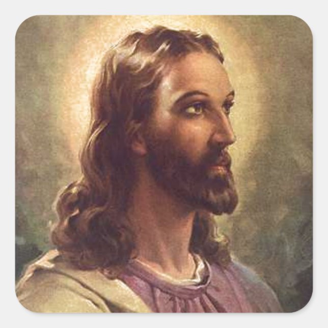 Jesus Square Sticker (Front)