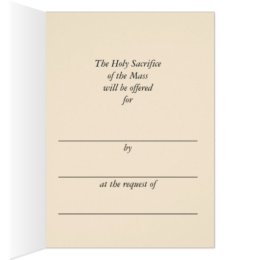 Jesus St. John Catholic Mass Offering Card (Inside (Right))