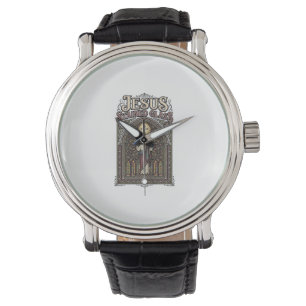 Jesus Stained Glass Jesus Stained Glass Cathedral Watch