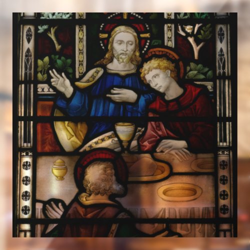 JESUS STAINED GLASS WINDOW CLING