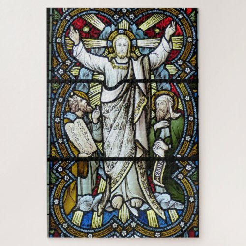 Jesus Stained Glass Window Jigsaw Puzzle 1014 pc