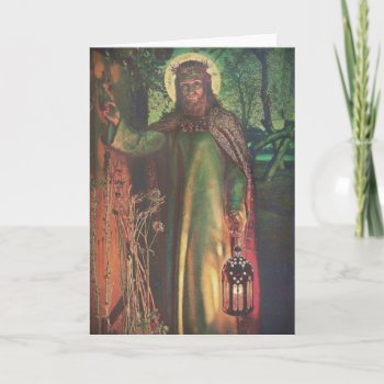 Jesus Stands At The Door And Knocks Card by thewrittenword at Zazzle