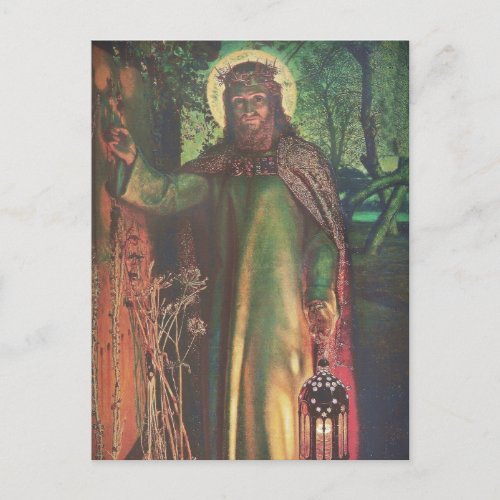 Jesus Stands at the Door and Knocks Holiday Postcard