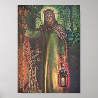 Jesus Stands at the Door and Knocks Poster
