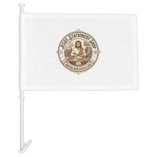 Jesus Stationery Shop Jesus Stationery Shop Christ Car Flag