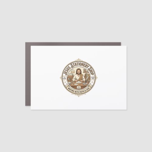 Jesus Stationery Shop Jesus Stationery Shop Christ Car Magnet