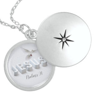 Jesus Sterling Silver Necklace