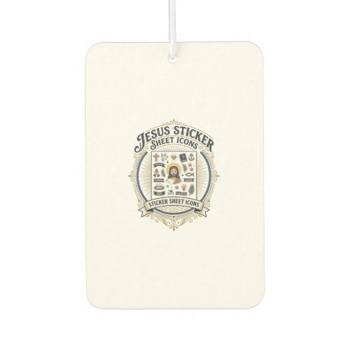 Jesus Sticker Sheet Icons Jesus Sticker Sheet Icon Air Freshener