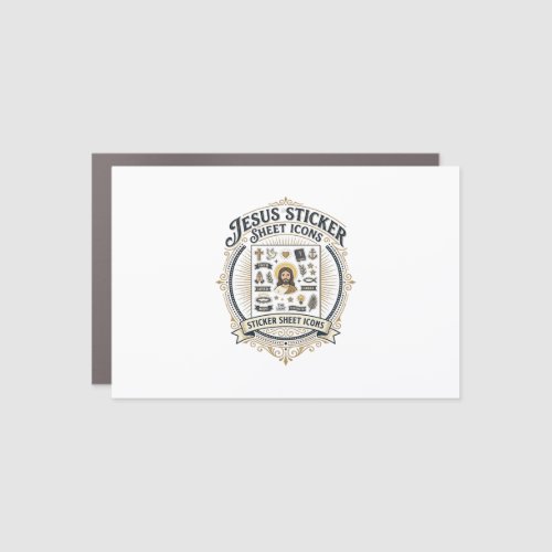 Jesus Sticker Sheet Icons Jesus Sticker Sheet Icon Car Magnet