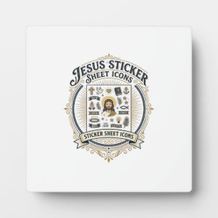 Jesus Sticker Sheet Icons Jesus Sticker Sheet Icon Plaque
