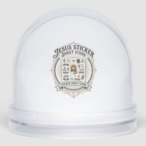 Jesus Sticker Sheet Icons Jesus Sticker Sheet Icon Snow Globe