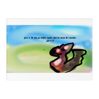 jesus stone  acrylic print