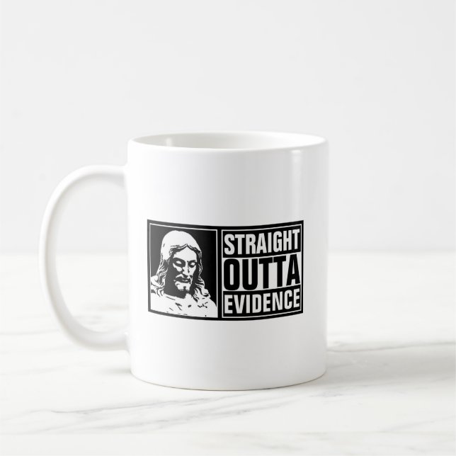 Jesus Straight Outta Evidence Mug (Left)