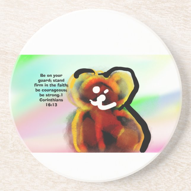 jesus strong  coaster (Front)