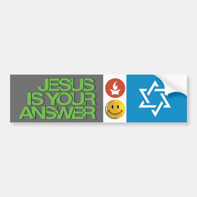 Jesus stuff bumper sticker (Front)