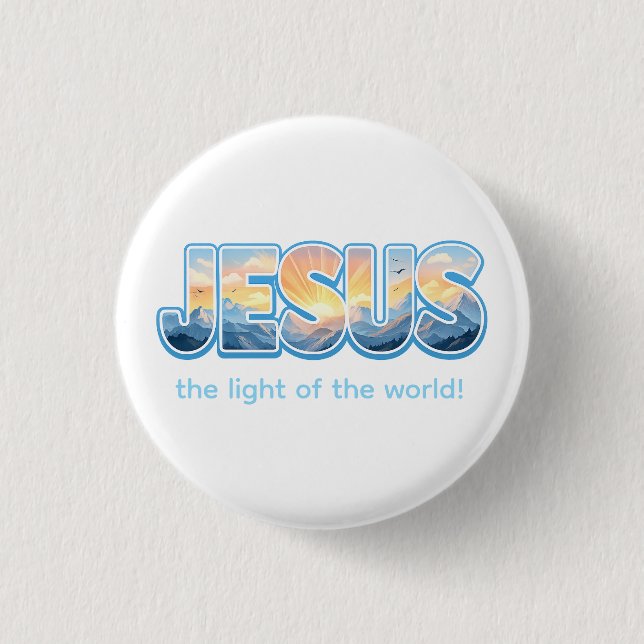 Jesus Sunrise Button (Front)