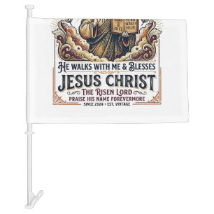 Jesus Surfing T-Shirt Inspirational Faith Car Flag
