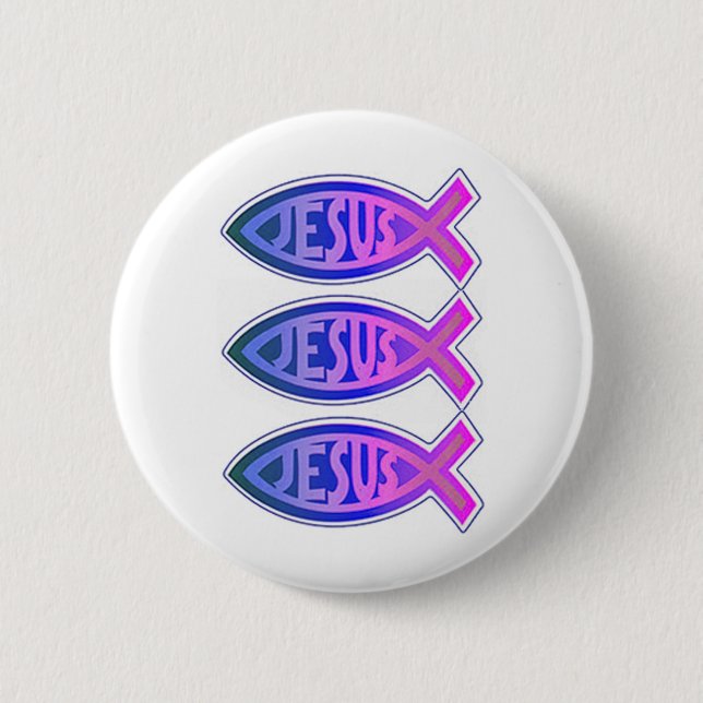 Jesus Symbol Button (Front)