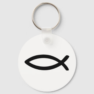 jesus symbol fish keychain