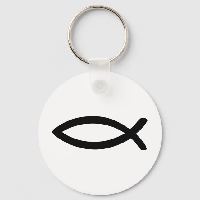 jesus symbol fish keychain (Front)