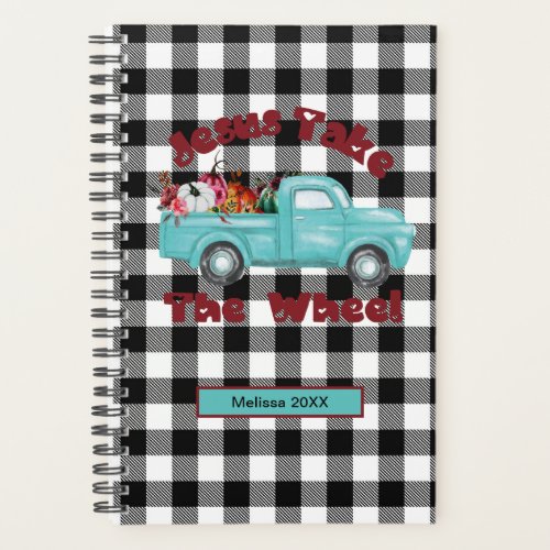 Jesus Take The Wheel  Christian Personalized 2022 Planner