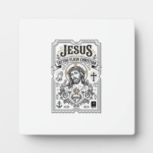 Jesus Tattoo Flash Christian Jesus Tattoo Flash Ch Plaque