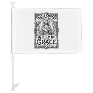 Jesus Tea Lover Graphic Tee Christian Car Flag