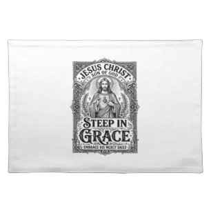 Jesus Tea Lover Graphic Tee Christian Cloth Placemat