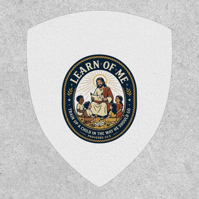 Jesus Teacher Assistant School Support Staff T-Shi Patch (Front)