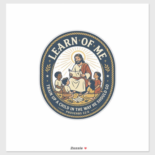 Jesus Teacher Assistant School Support Staff T-Shi Sticker (Sheet)