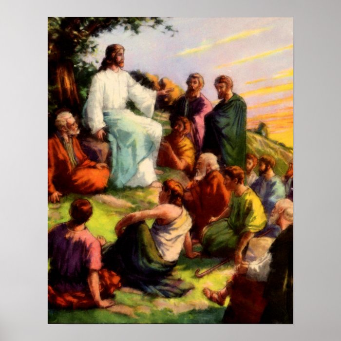 Jesus Teaching Poster