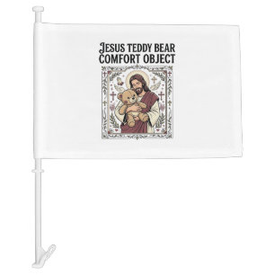 Jesus Teddy Bear Comfort Object Jesus Teddy Bear C Car Flag