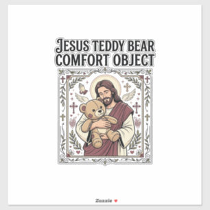 Jesus Teddy Bear Comfort Object Jesus Teddy Bear C Sticker