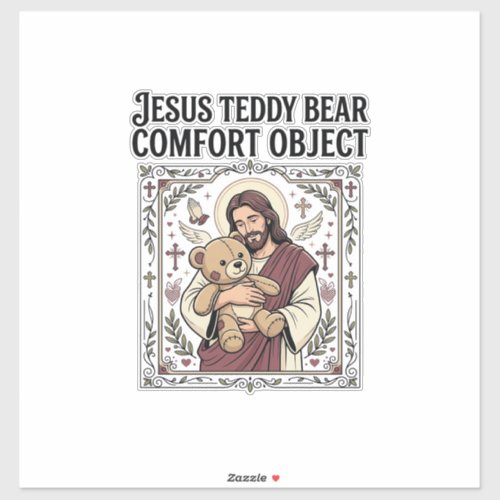 Jesus Teddy Bear Comfort Object Jesus Teddy Bear C Sticker