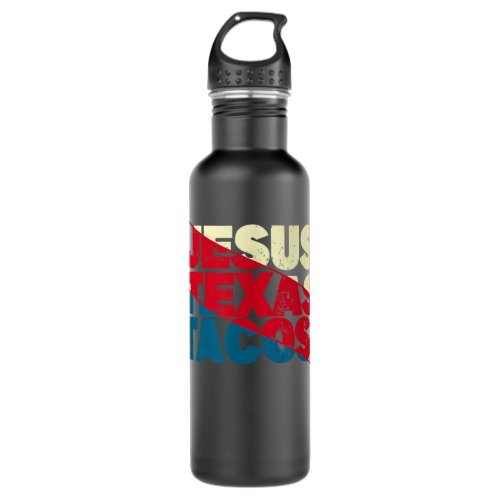 Jesus Texas Tacos  Stainless Steel Water Bottle