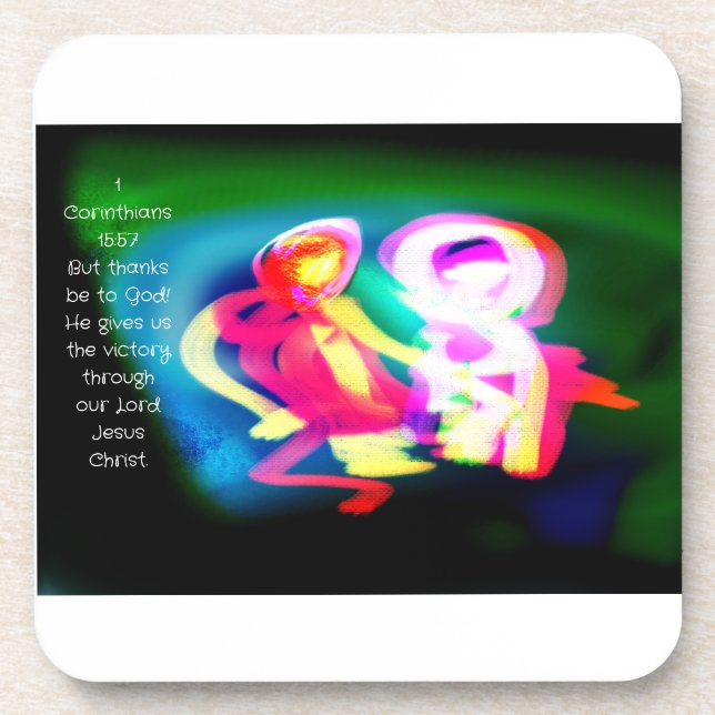 jesus thank beverage coaster (Front)