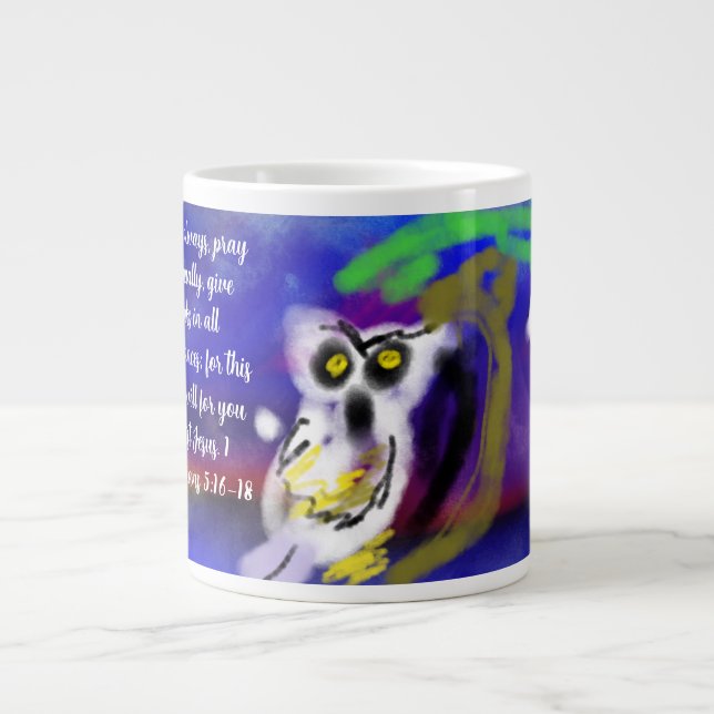jesus thank  giant coffee mug (Front)