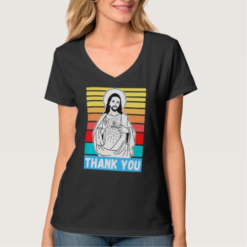 Jesus Thank You Spiritual Christian Bible Christ C T_Shirt