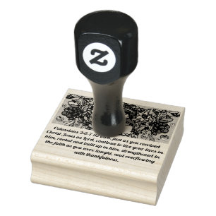 Jesus Thanks Rubber Stamp