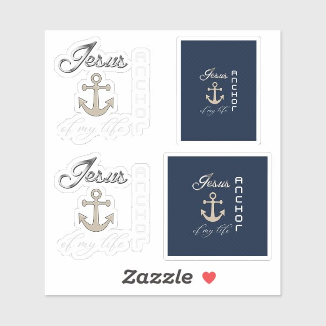 JESUS THE ANCHOR STICKER (Sheet)