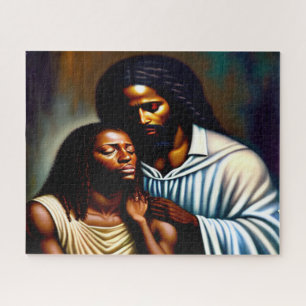 Jesus the Comforter Christian Art Puzzle