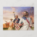 Jesus, The Donald and Duke Postcard